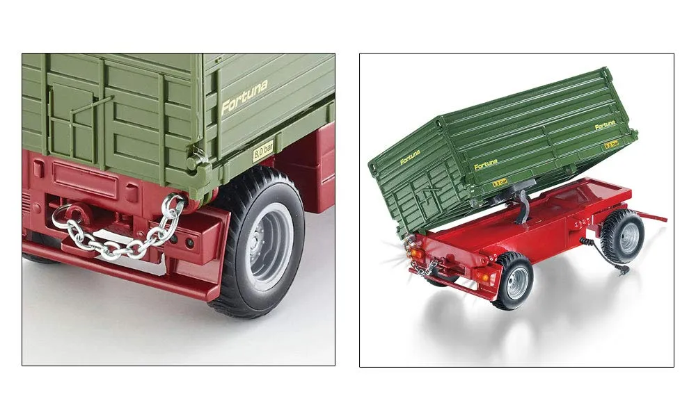 SIKU Control 6781 remorque basculante bilatérale 23 cm verte