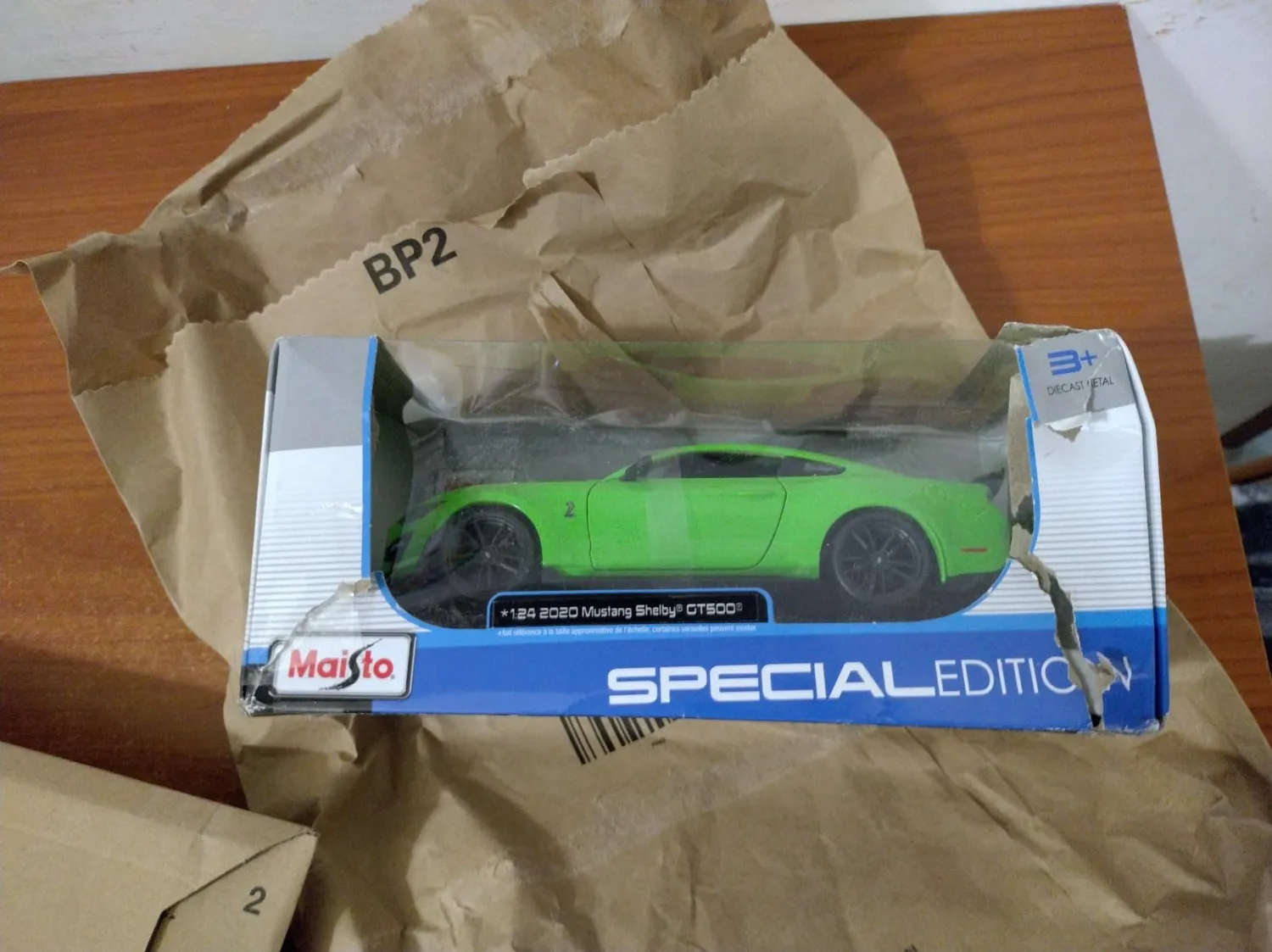 Maisto Shelby GT500 2020 voiture miniature verte 1:24