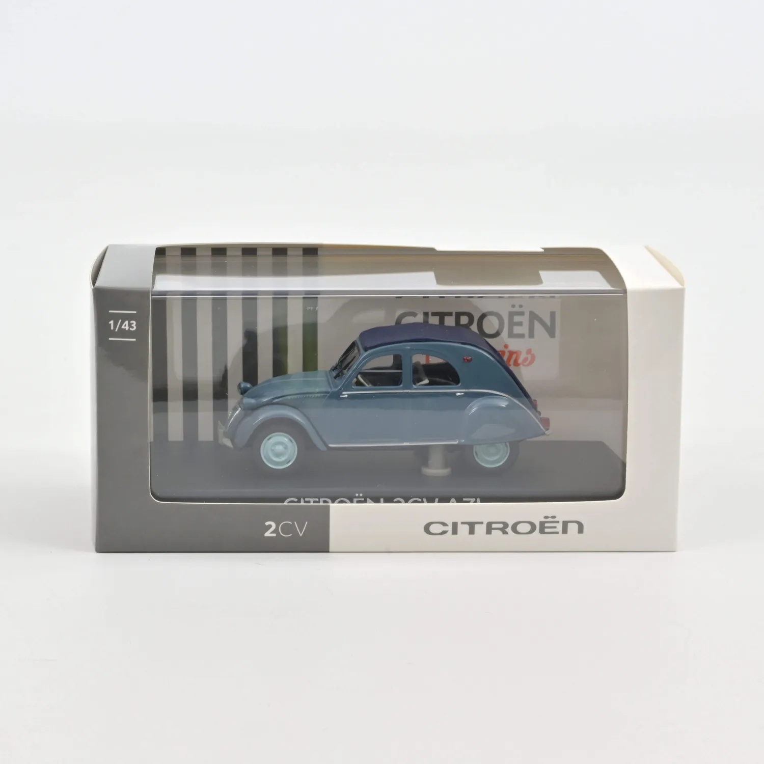 Norev Citroën 2CV AZL 1960 voiture miniature bleu glacier 1/43