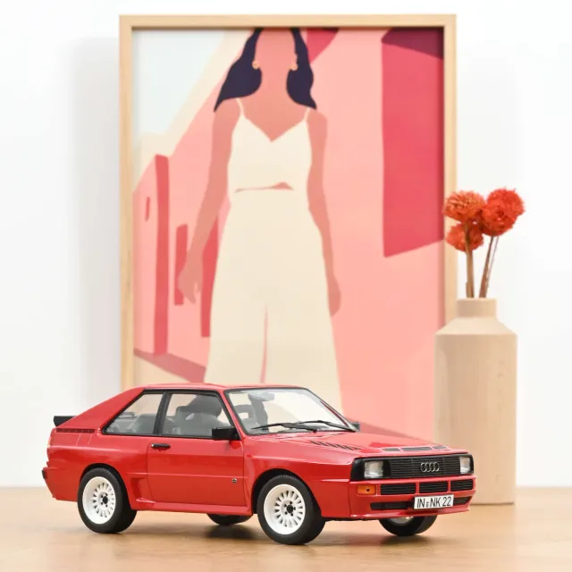 Norev Audi Sport quattro 1985 miniature 1/18 rouge tornado Groupe B