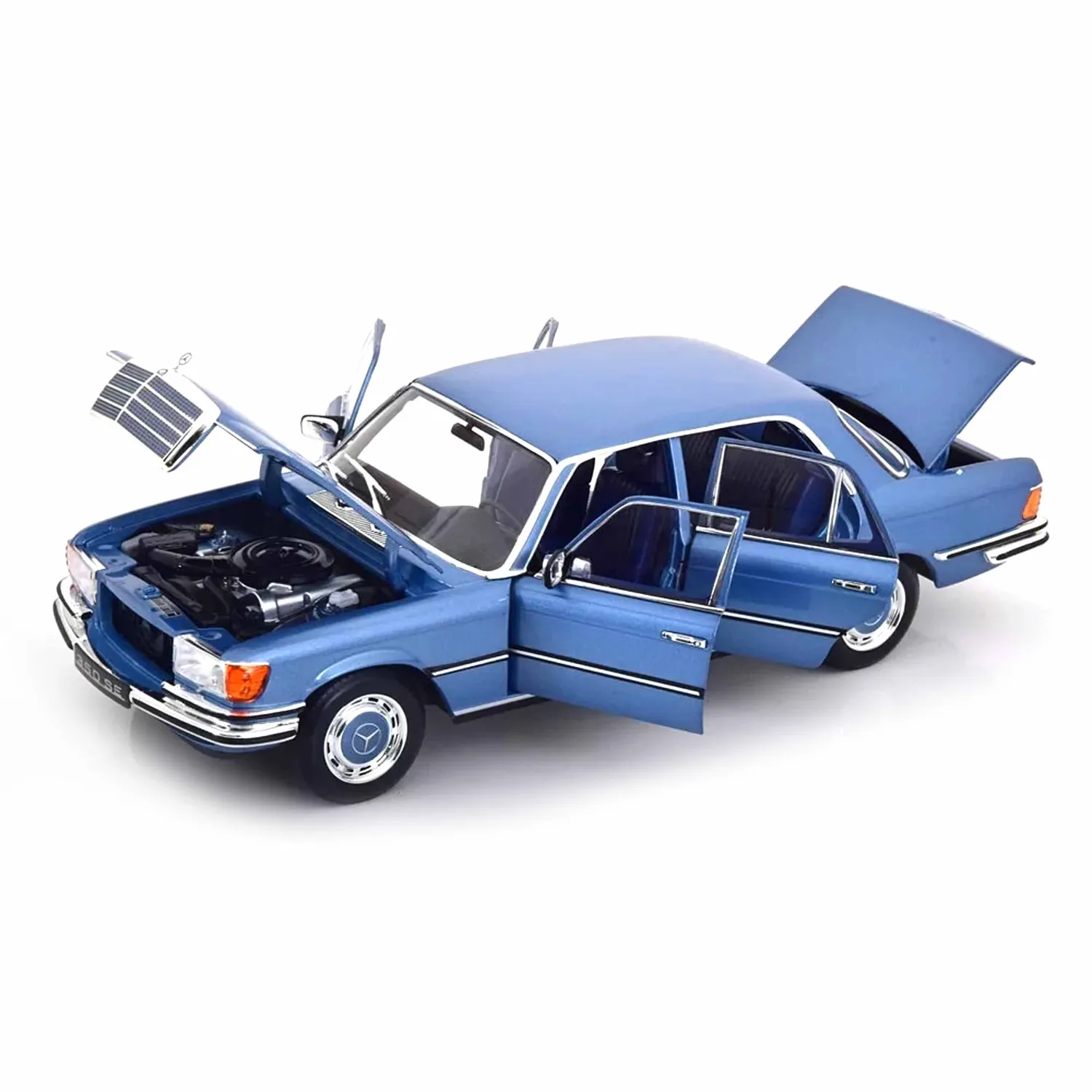 Norev Mercedes-Benz 350 SE voiture miniature 1/18 bleu