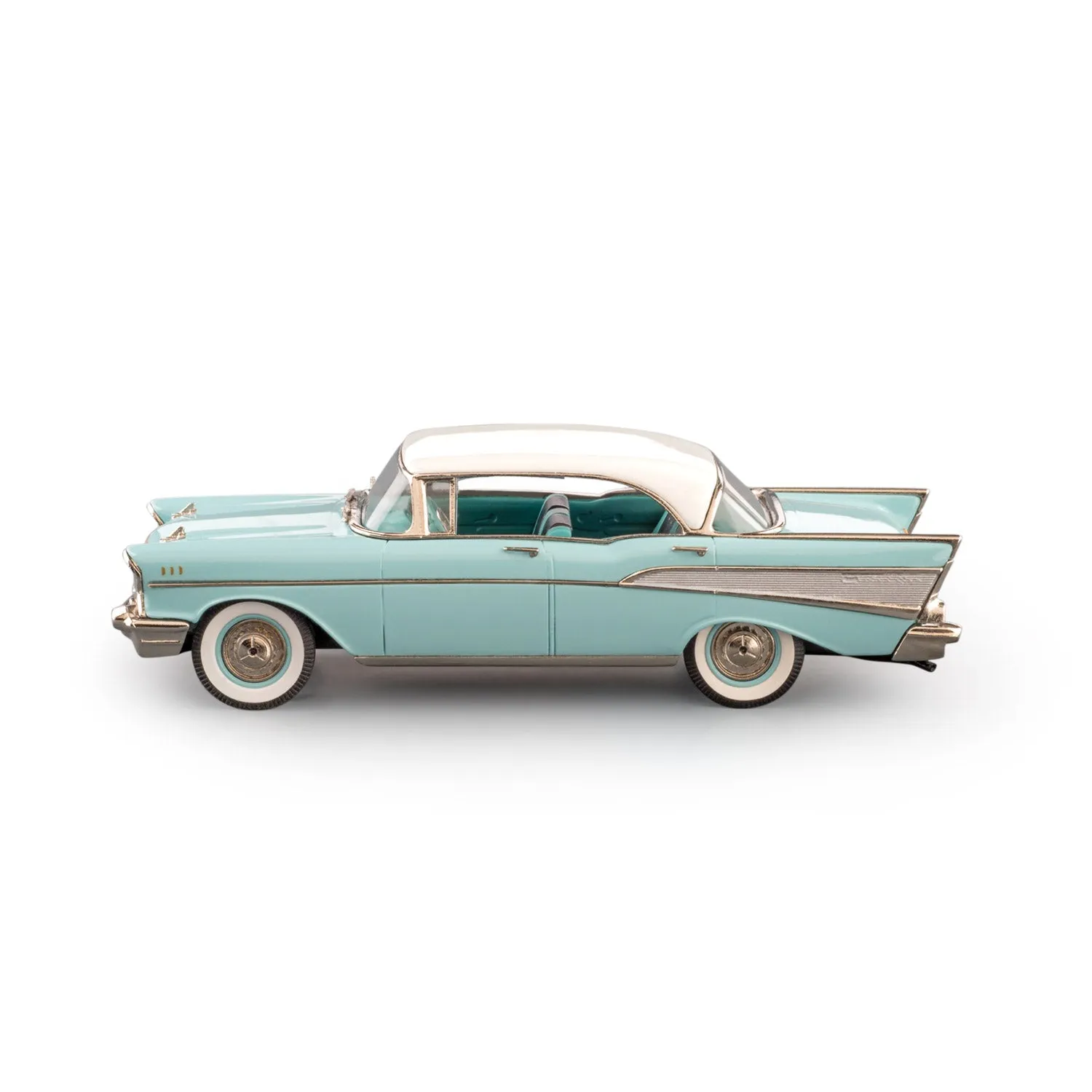 Brooklin 1957 Chevrolet Bel-Air miniature bleu-blanc