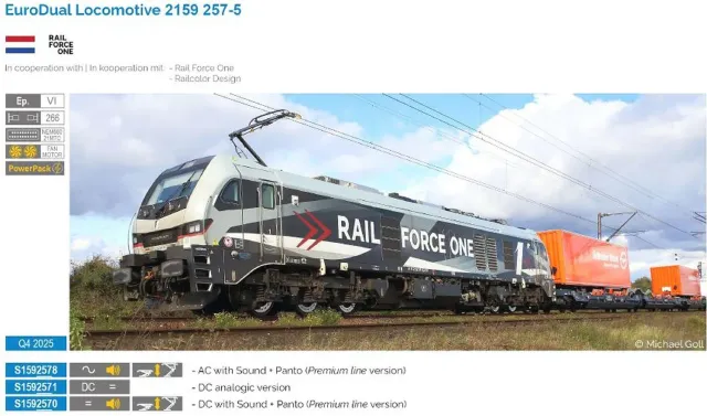 MINIS BR 2159 EuroDual RFO locomotive bimode AC Sound Ep VI