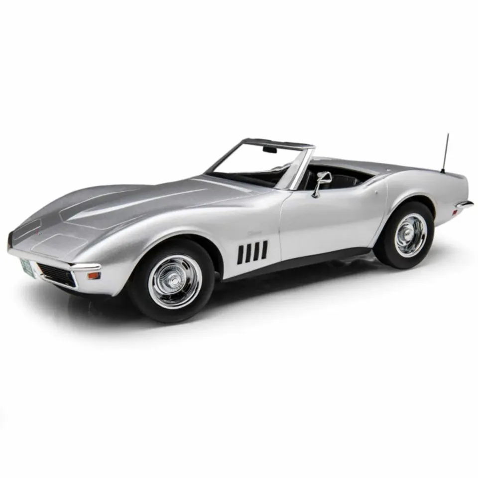 Norev Chevrolet Corvette Convertible 1969 miniature 1/18 argent cabriolet