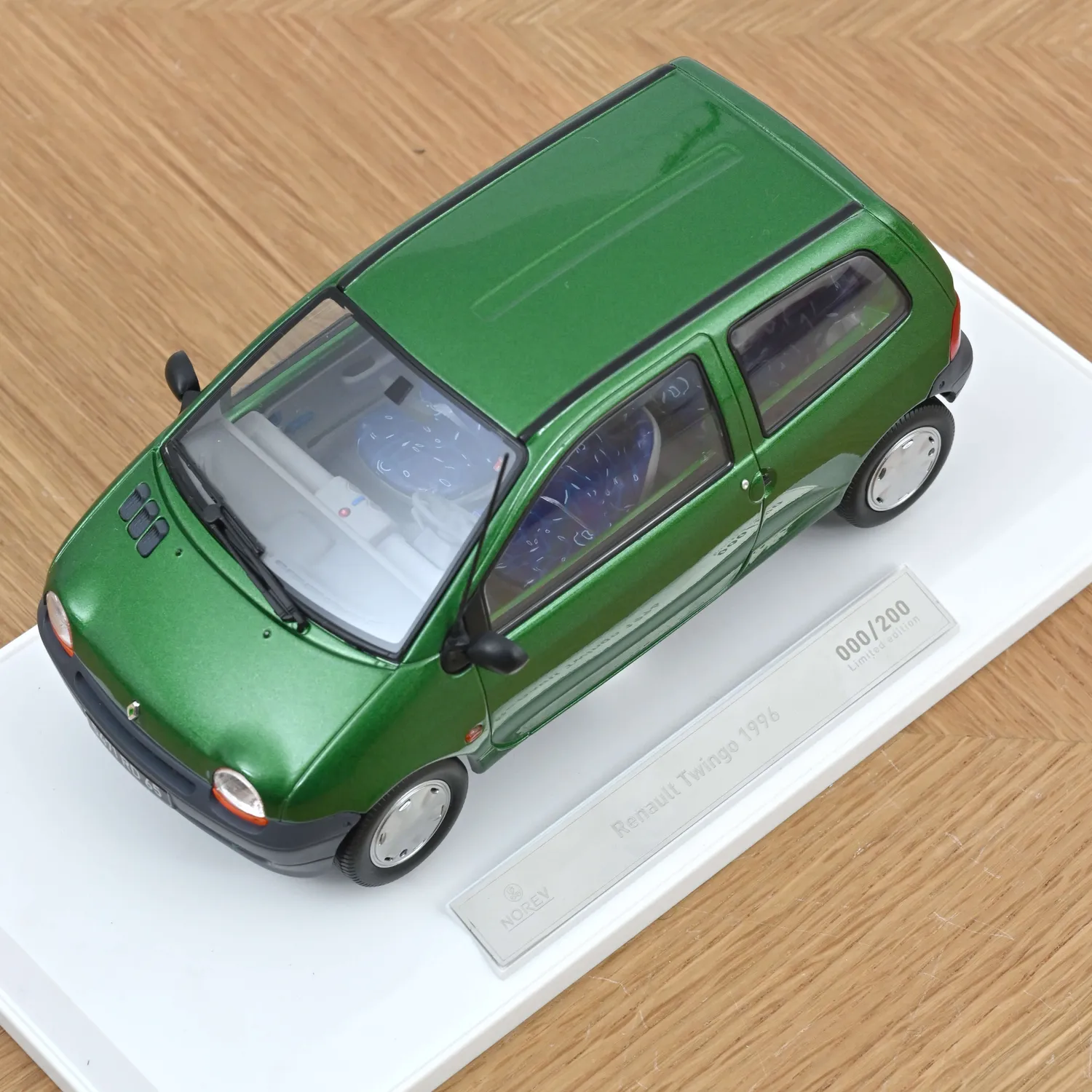 Norev Renault Twingo 1996 miniature 1/18 vert luzerne
