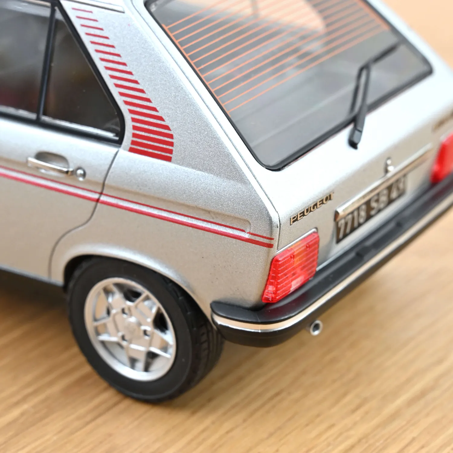 Norev Peugeot 104 S 1981 miniature 1/18 gris 104 ex
