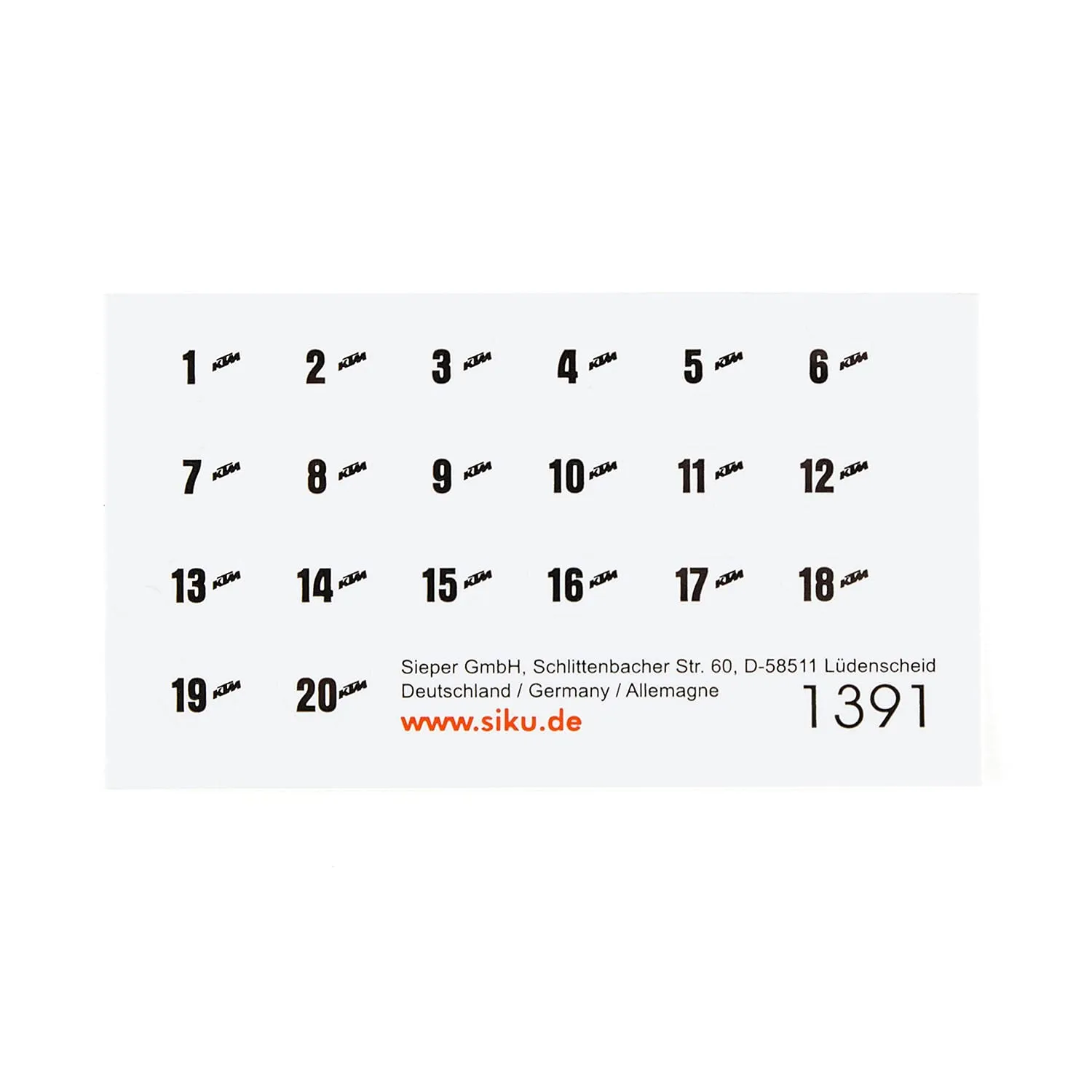 Siku Super 6325 set loisirs coffret 4 pièces