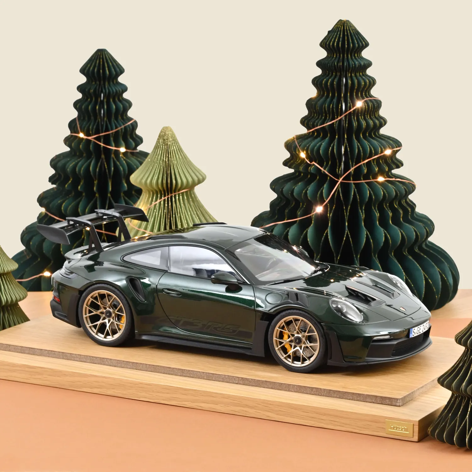 Norev Porsche 911 GT3 RS 2022 miniature 1/12 vert jet noir