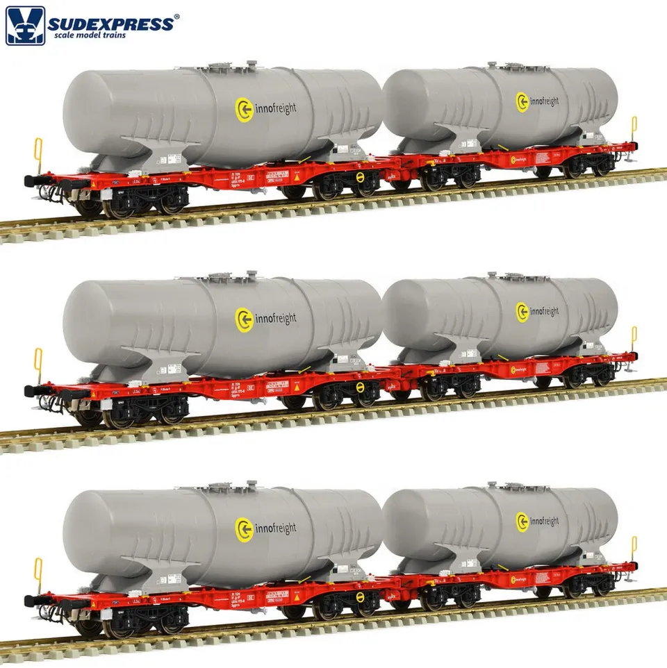 MINIS Sggrrs 80 InnoFreight coffret 3 wagons porte-conteneurs