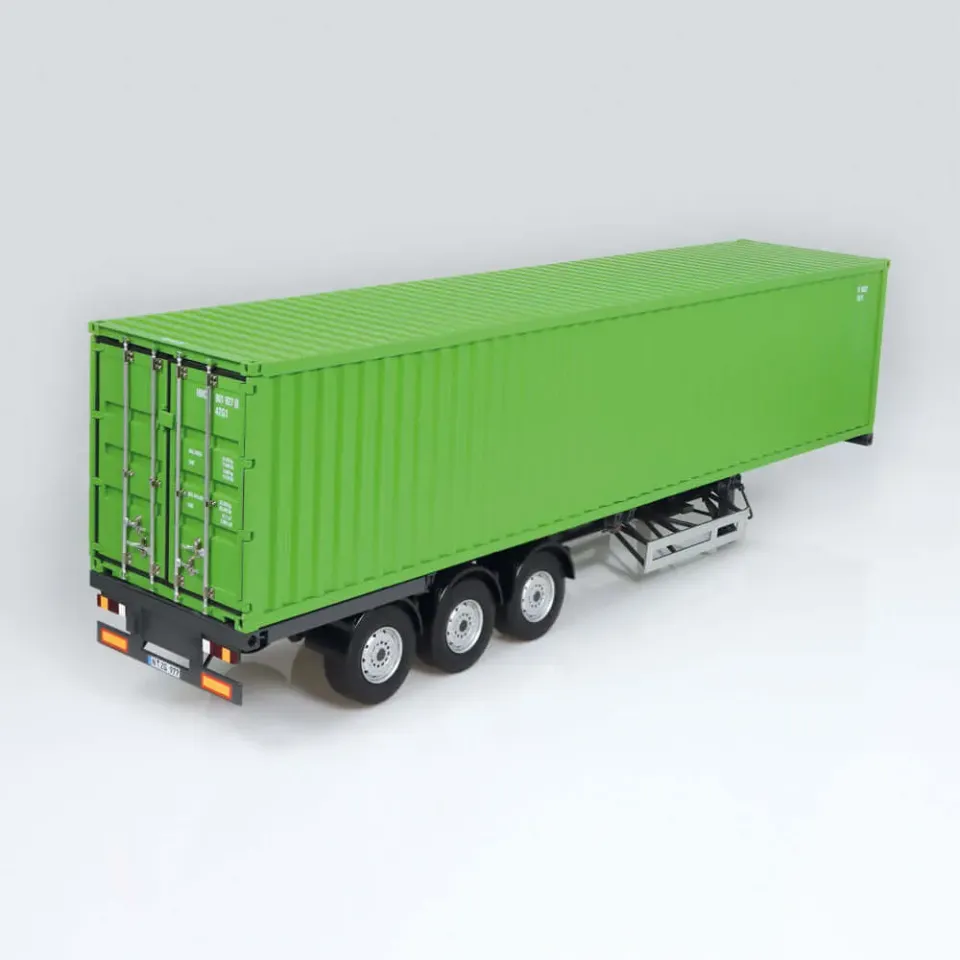 NZG Remorque EU Conteneur 40ft miniature 1:18 vert