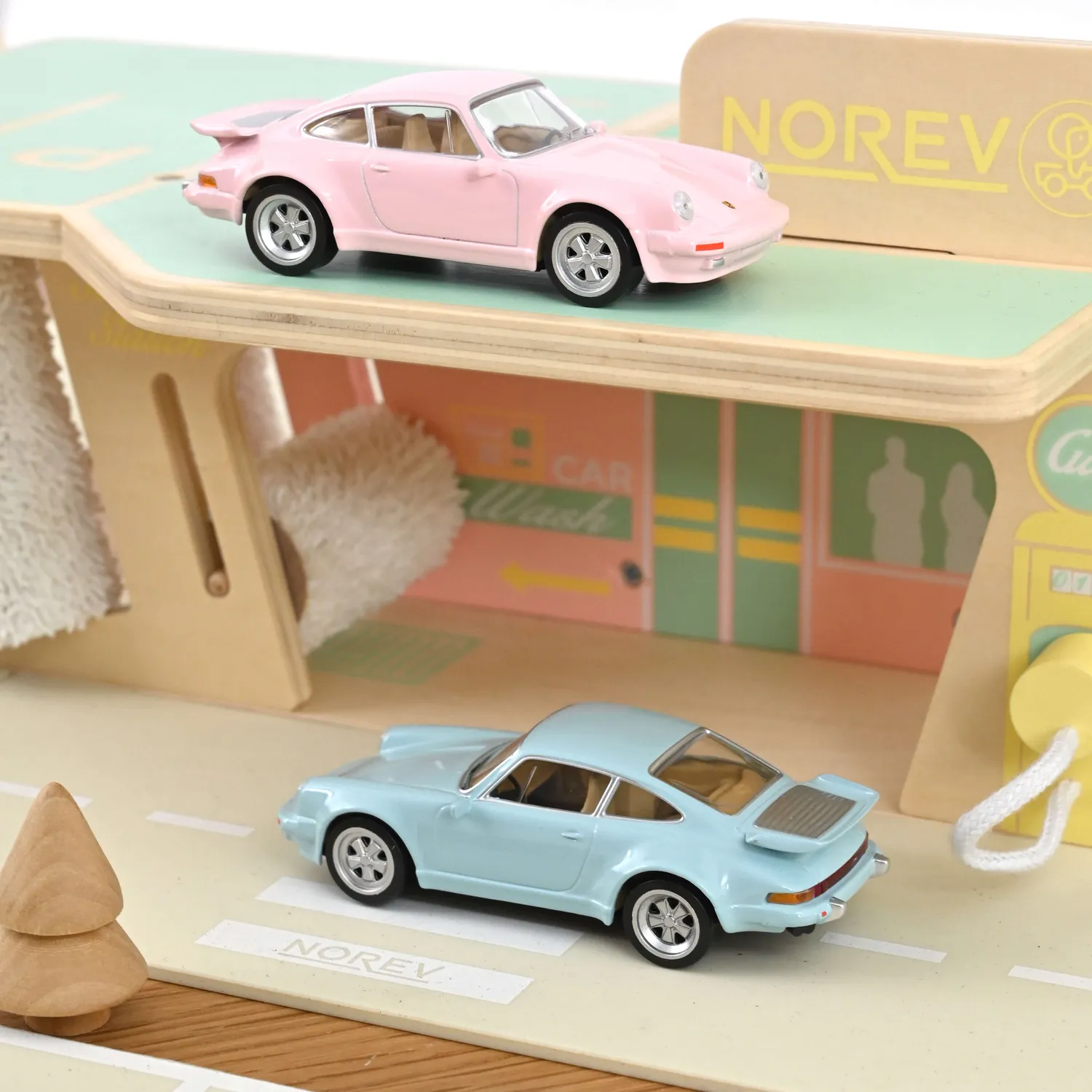 Norev Porsche 911 Turbo 1978 jet-car miniature 1/43 bleu