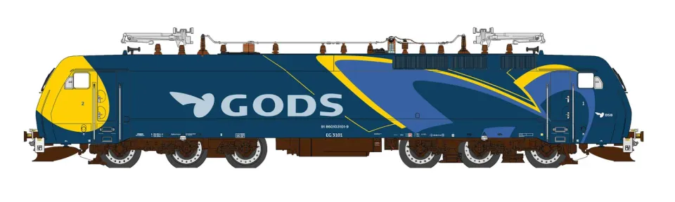 MINIS EG 3101 DSB Gods locomotive électrique Ep V AC 6 essieux