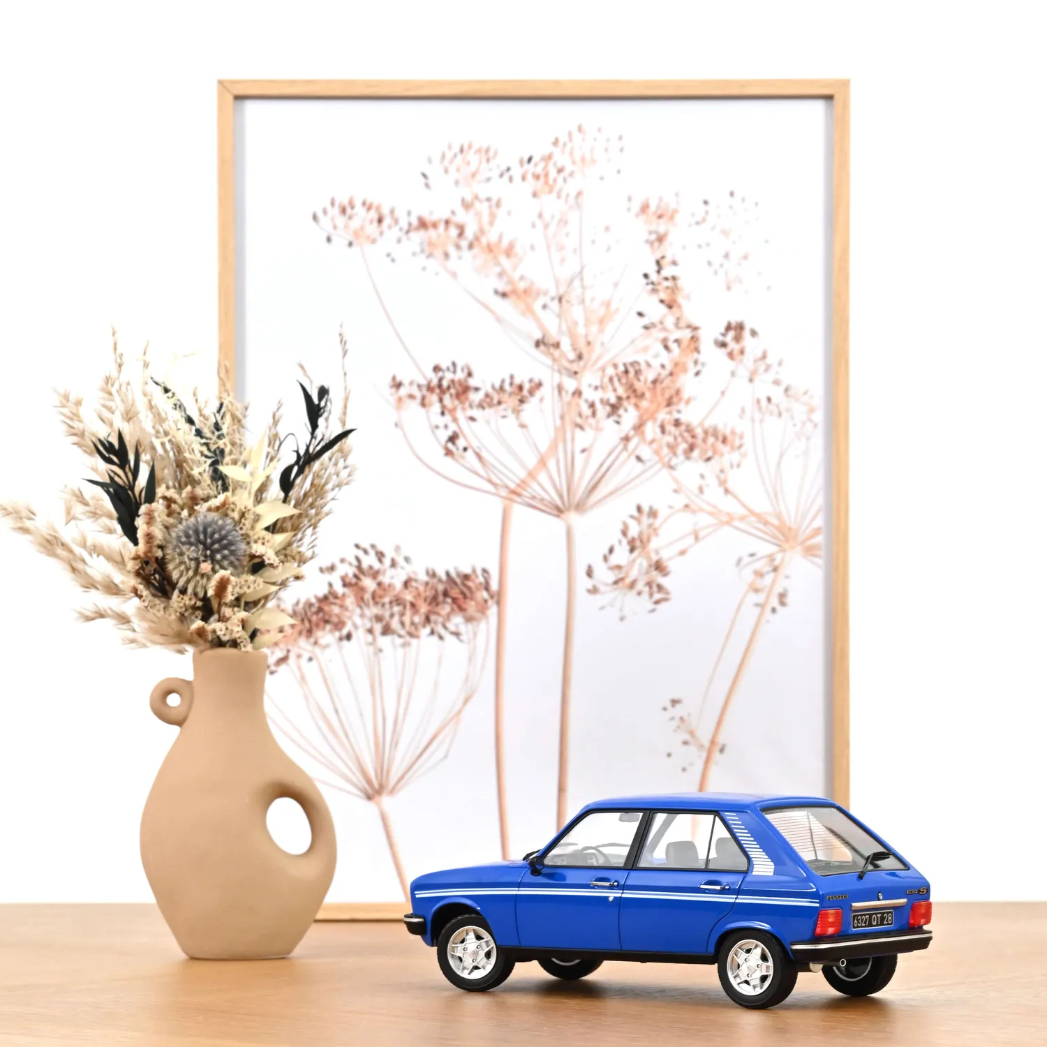 Norev Peugeot 104 S 1981 voiture miniature 1/18 bleu ibis
