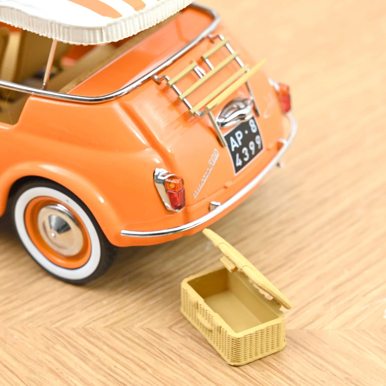 Norev Fiat 500 Jolly 1965 miniature 1/18 orange