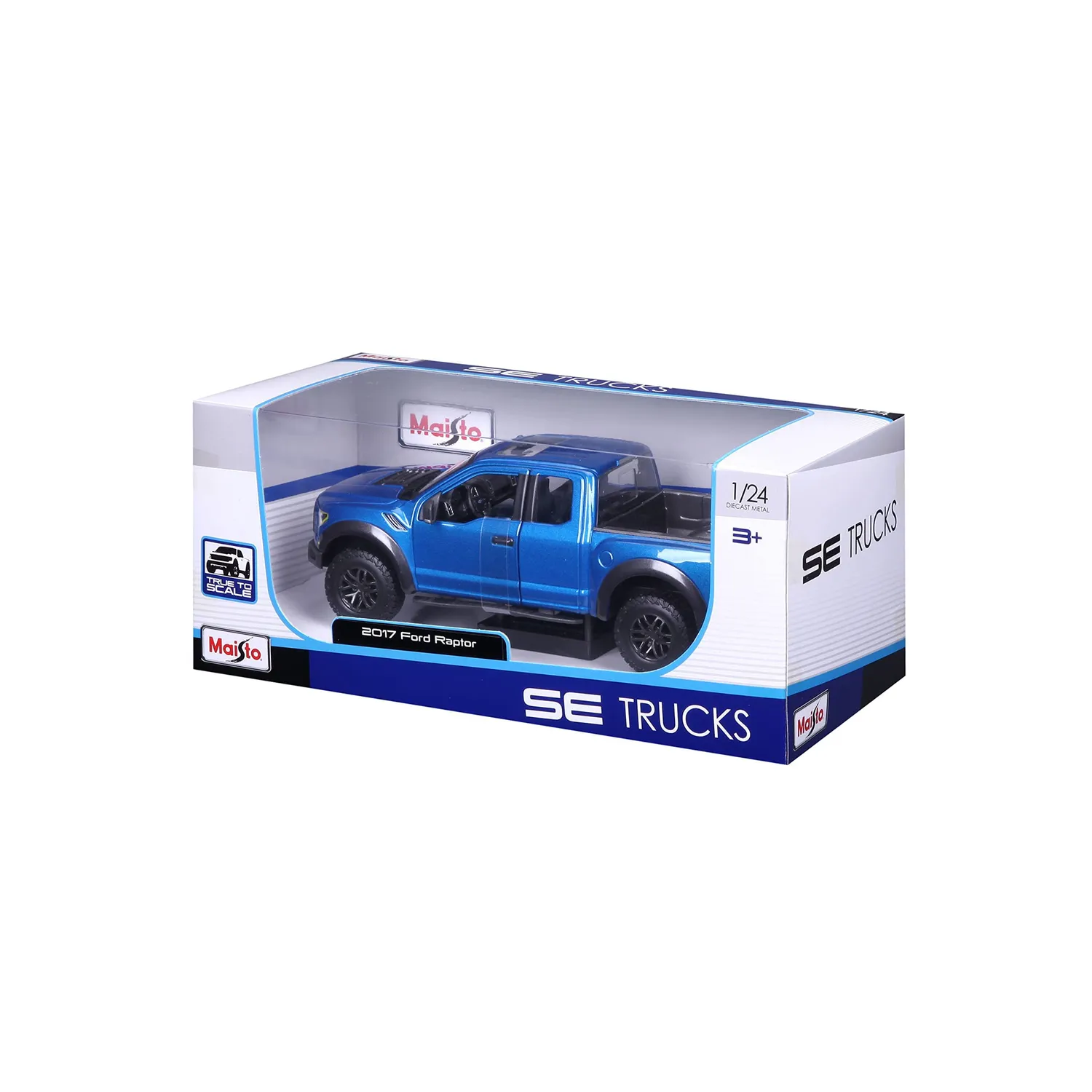Maisto Ford F150 Raptor 2017 pickup miniature 1:24 bleu