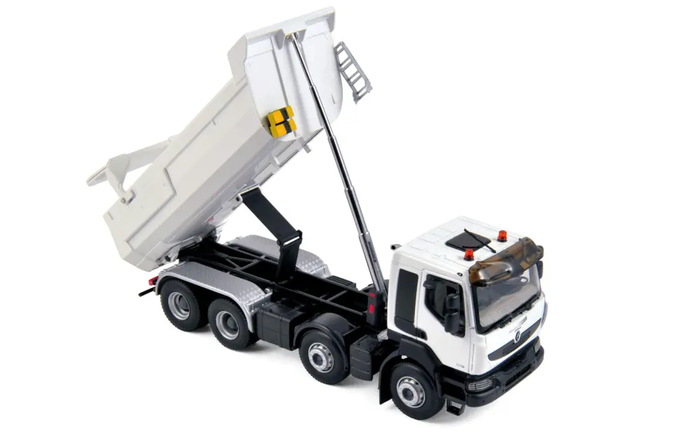 Norev Renault Kerax Benne 2008 miniature 1/43 blanc