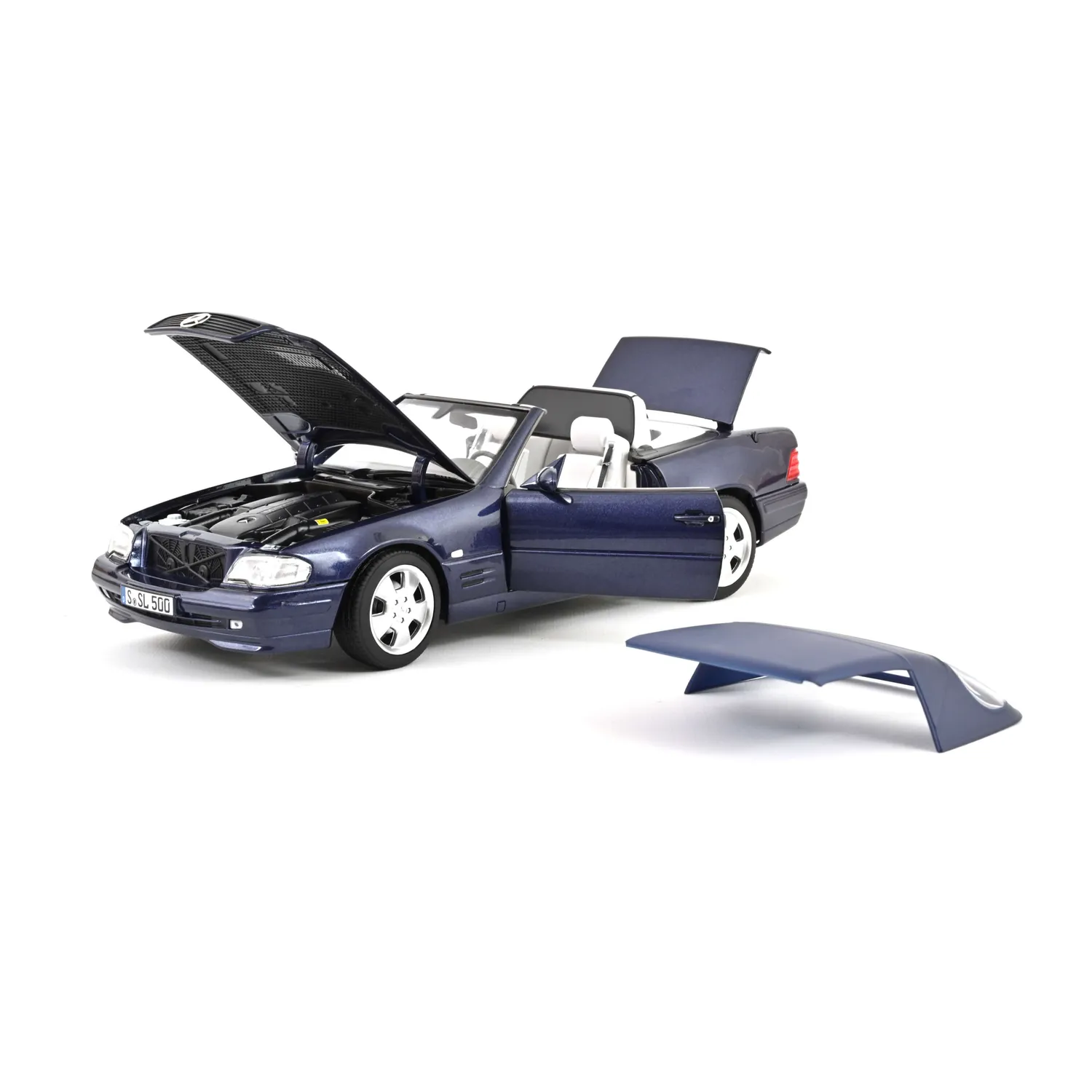 Norev Mercedes-Benz SL 500 1999 miniature 1/18 bleu foncé