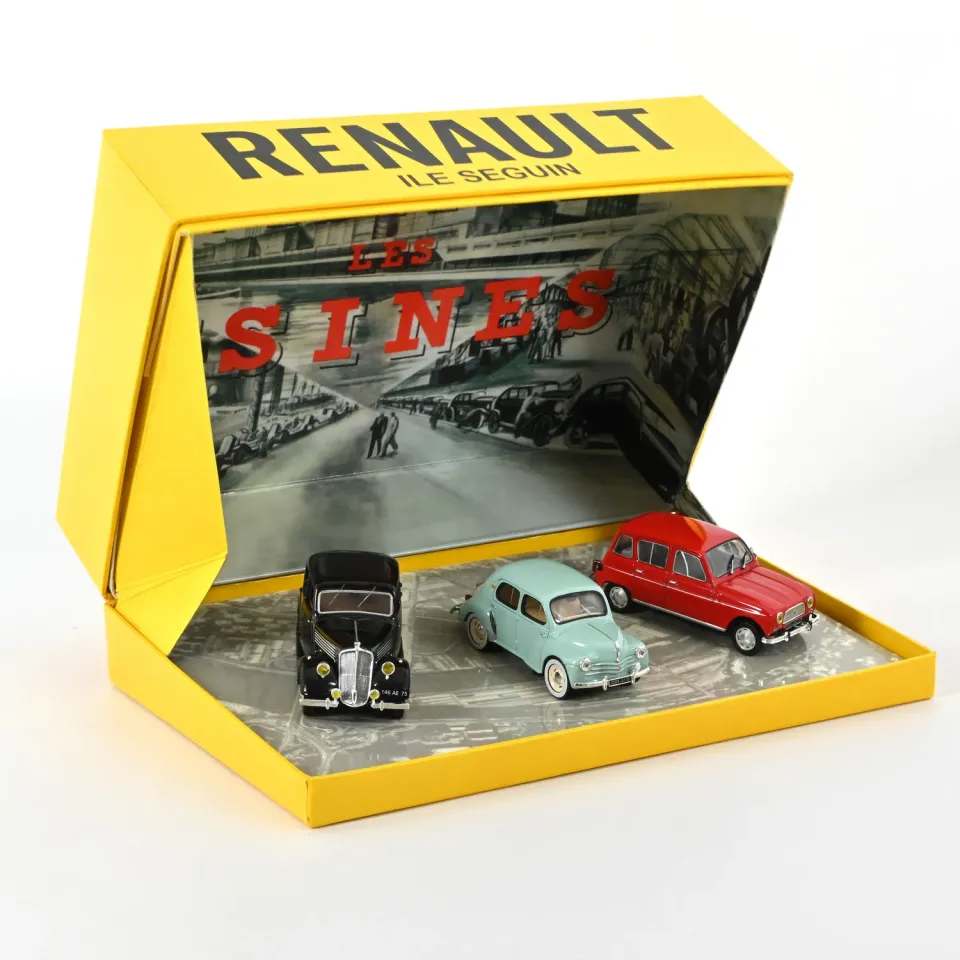 Norev Coffret Île Seguin Celta 4/4L/4CV miniature 1/43