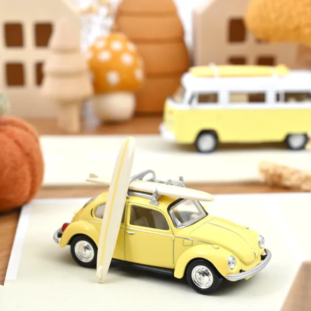 Norev VW Coccinelle 1303 1973 jet-car 1/43 jaune 2 surfs