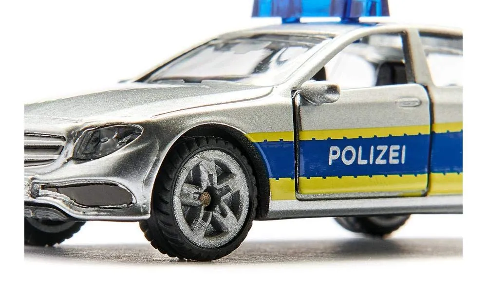 SIKU Super 1504 voiture police argentée portes ouvrables