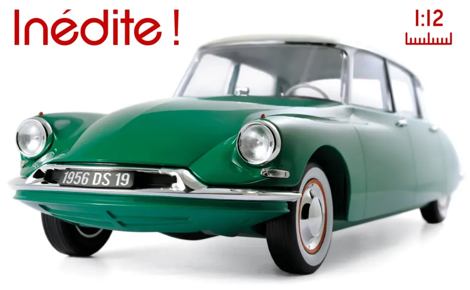 Norev Citroën DS 19 1956 miniature 1/12 vert printemps