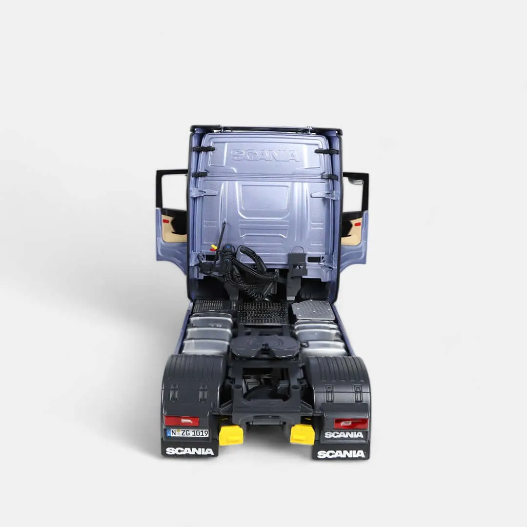 NZG Scania 730S V8 camion miniature bleu fiction 1:18