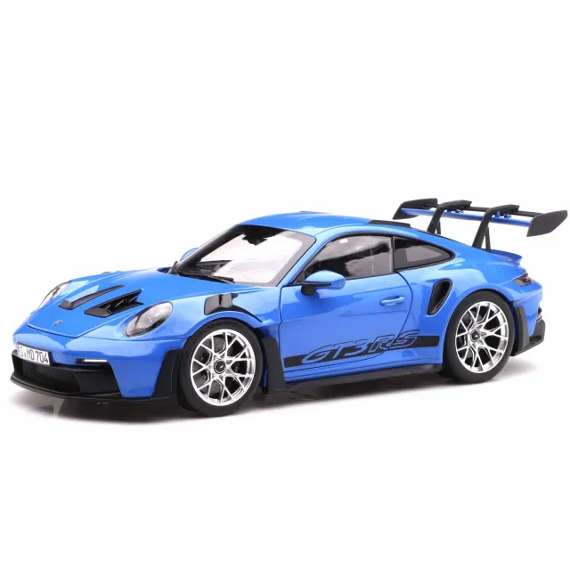 Norev Porsche 911 GT3 RS Weissach 2022 miniature 1/18 bleu requin