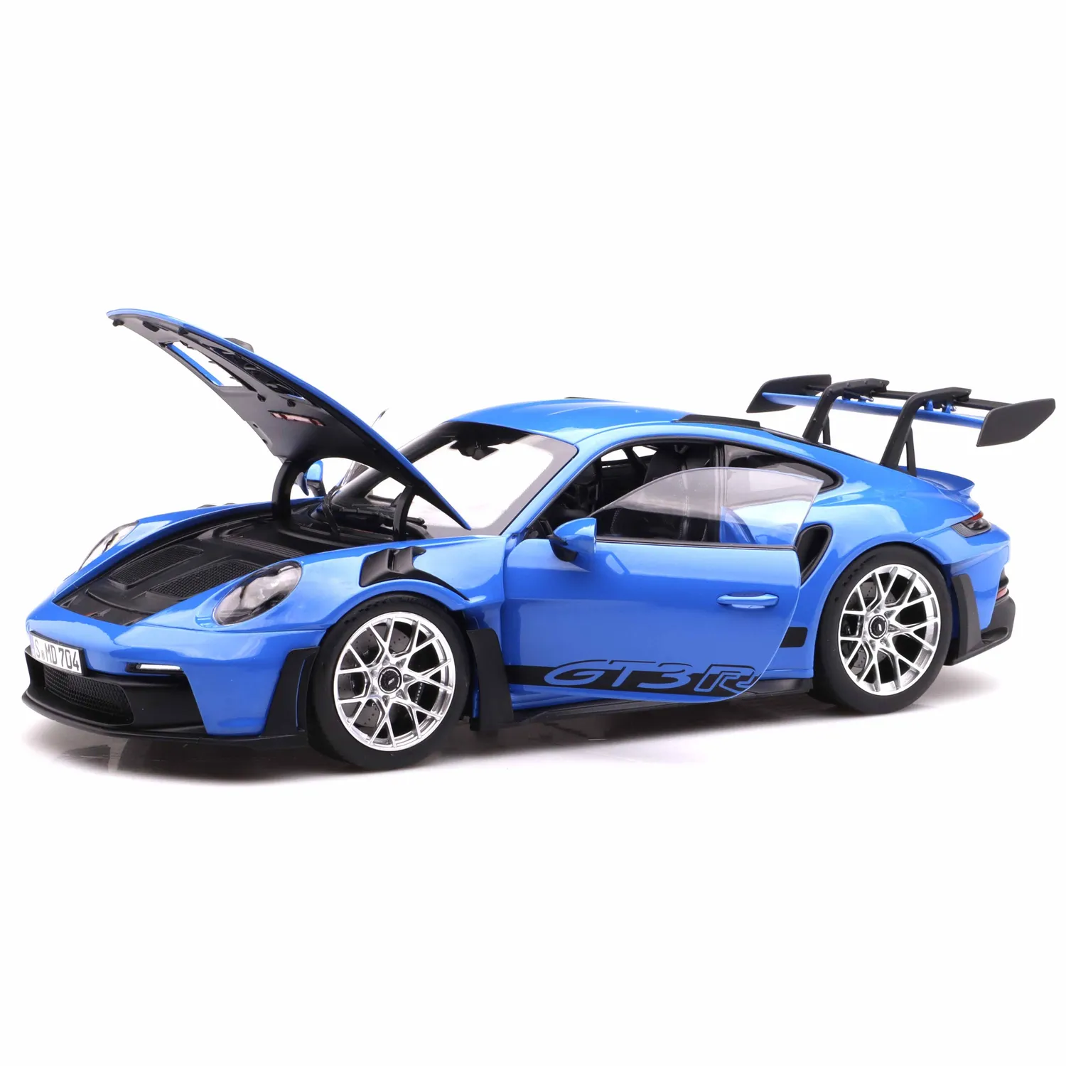 Norev Porsche 911 GT3 RS Weissach 2022 miniature 1/18 bleu requin