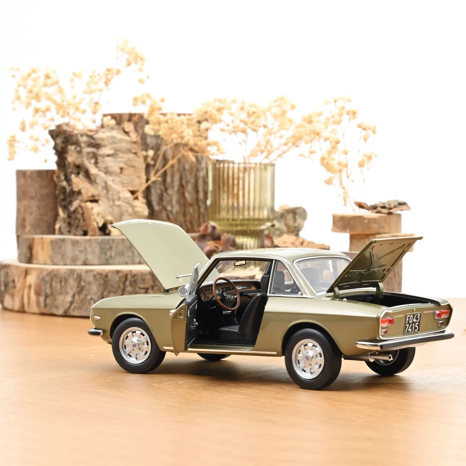Norev Lancia Fulvia 1971 miniature 1/18 bronze longchamps