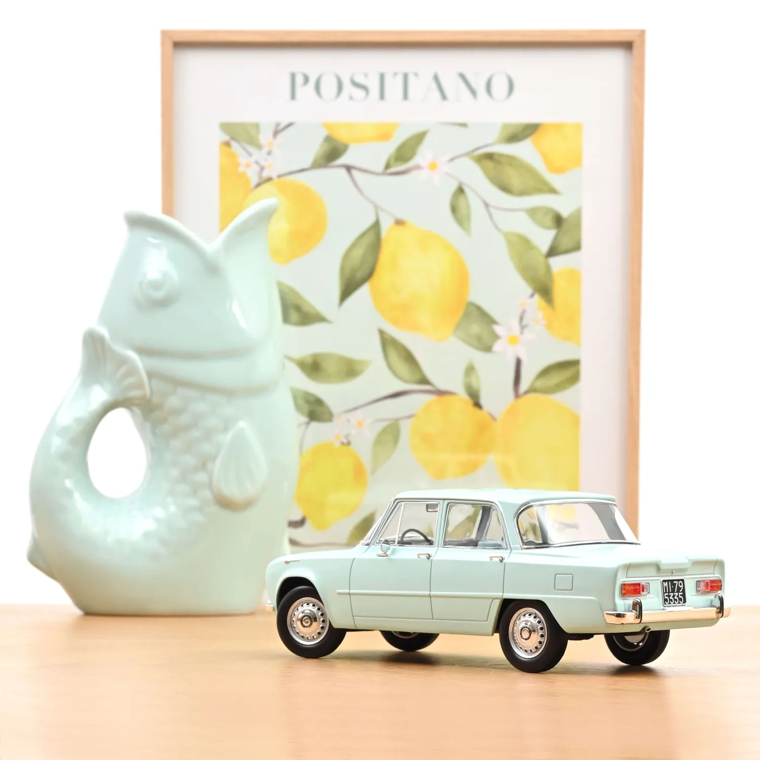 Norev Alfa Romeo Giulia TI 1964 miniature 1/18 bleu ciel