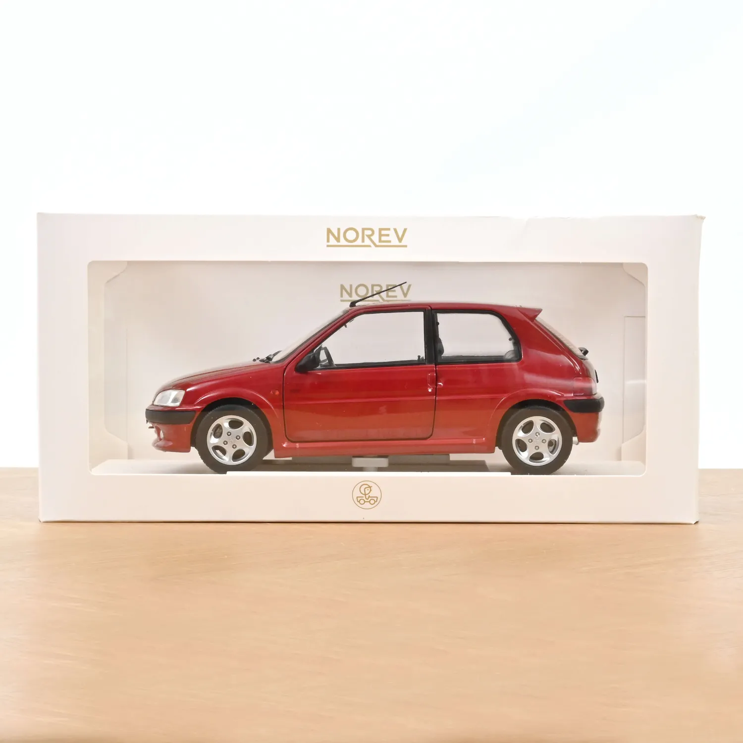 Norev Peugeot 106 S16 1998 miniature 1/18 rouge