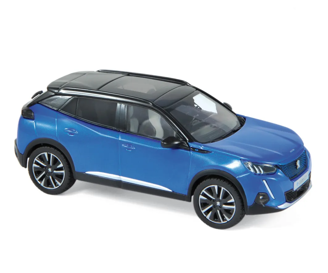 Norev Peugeot E-2008 GT 2019 miniature 1/43 bleu Vertigo