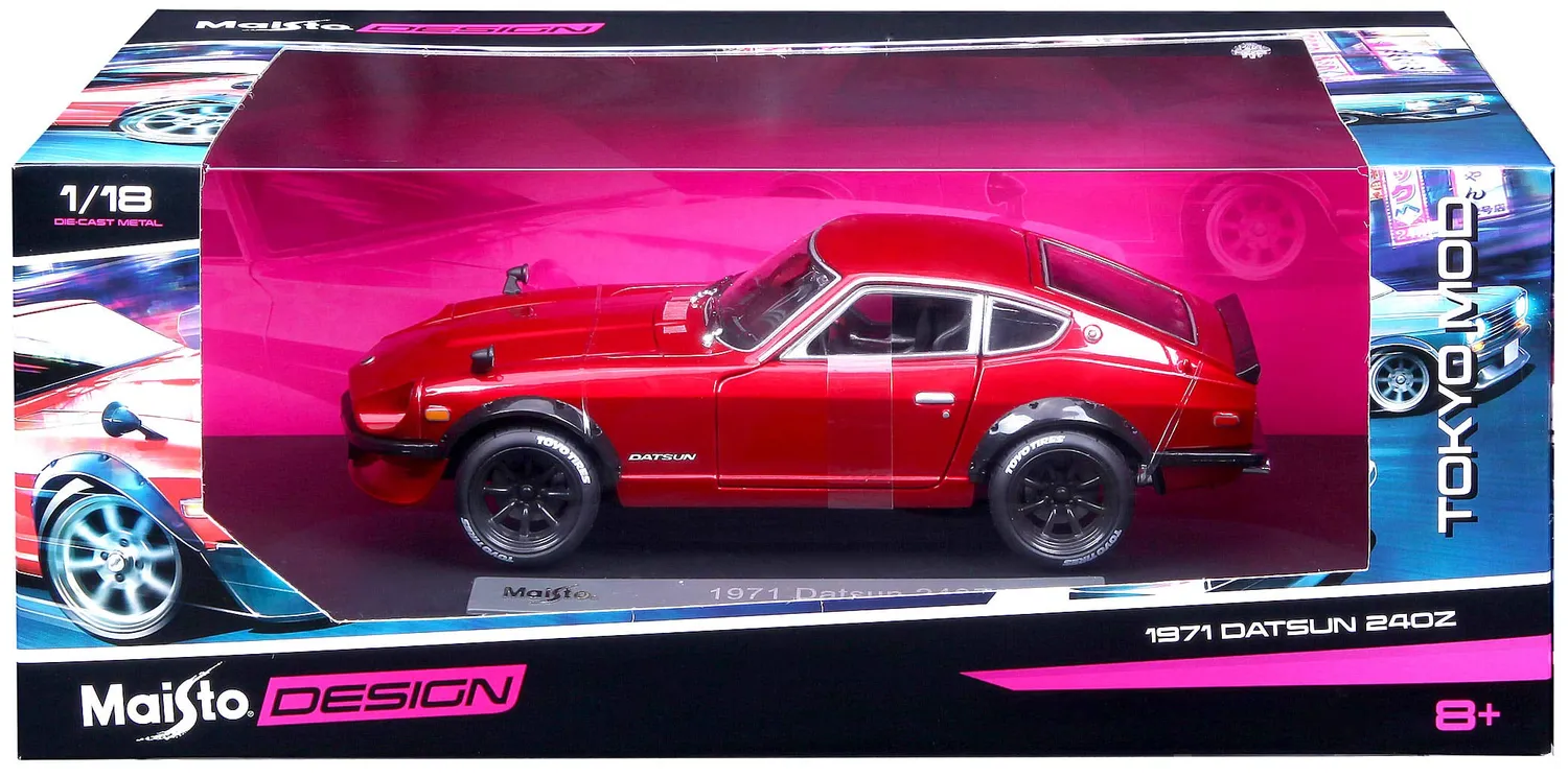 Maisto Datsun 240Z 1971 M32611 voiture miniature 1/18 rouge