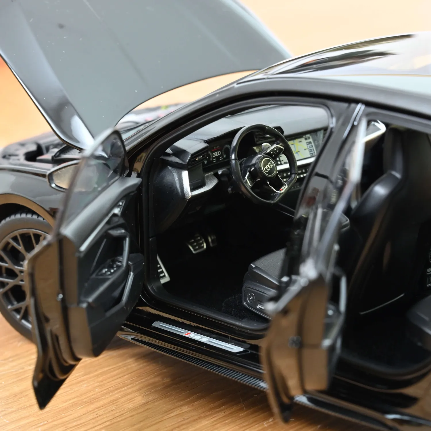Norev Audi RS 3 Sportback 2025 miniature 1/18 noir mythe