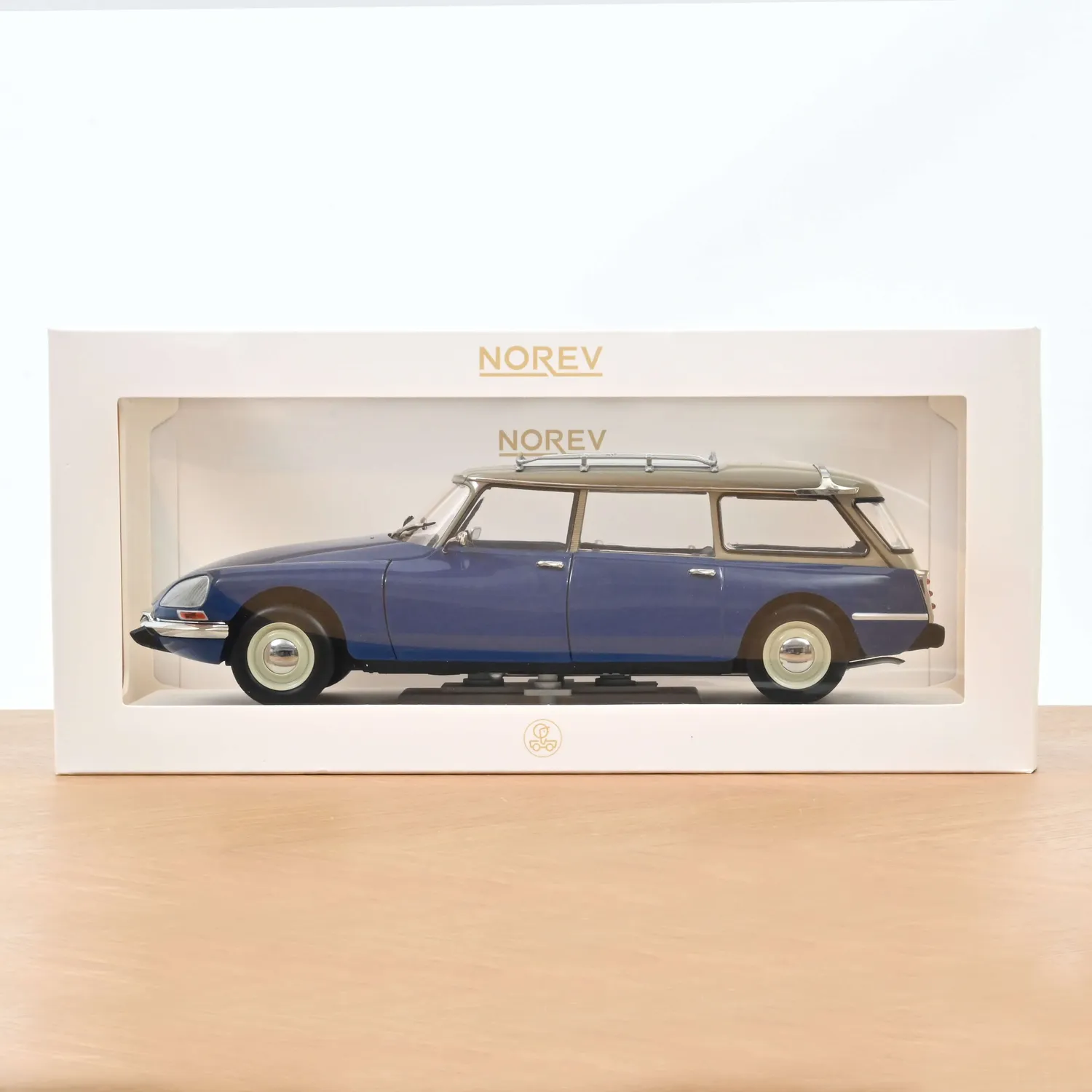 Norev Citroën Break 21 1970 miniature 1/18 bleu