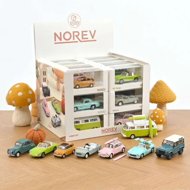 Norev Display 24 Jet-car Vintage 1/43 jouet assortiment 8 modèles