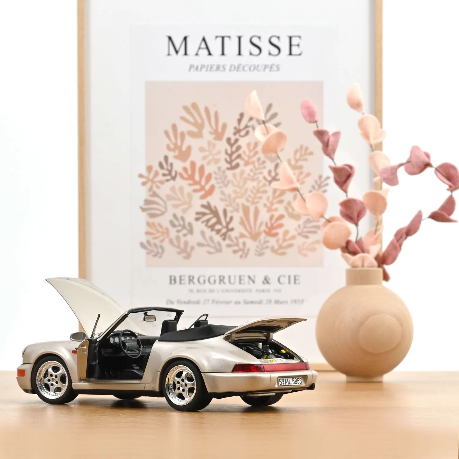 Norev Porsche 911 Turbo Look Cabriolet 1992 miniature 1/18