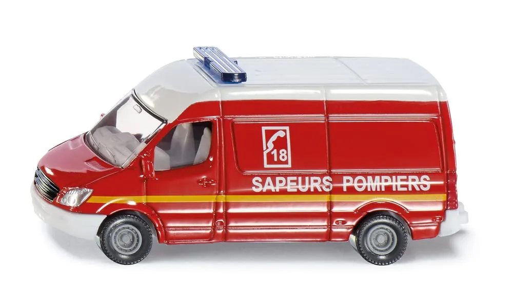 Siku Super 1818001 Kit pompiers miniature lot de 3 rouge