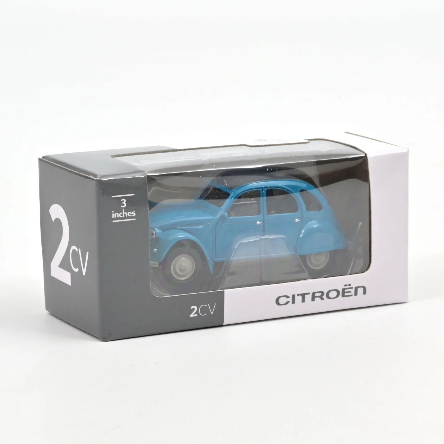 Norev Citroën 2CV 1976 miniature 1/54 bleu pétrel