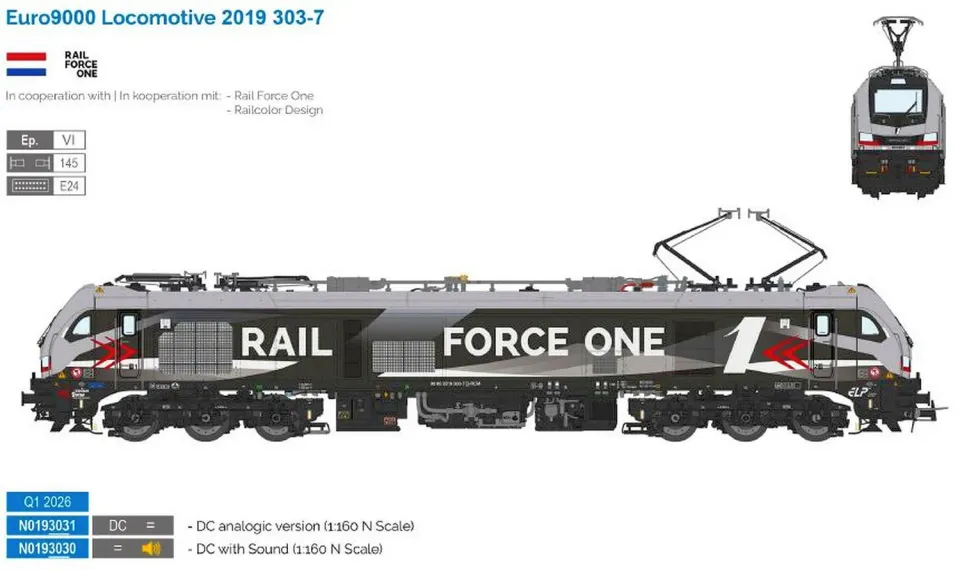 MINIS BR 2019 Euro 9000 RFO locomotive électrique VI