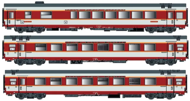 MINIS GC Etendard coffret 3 voitures voyageurs SNCF Ep.IV