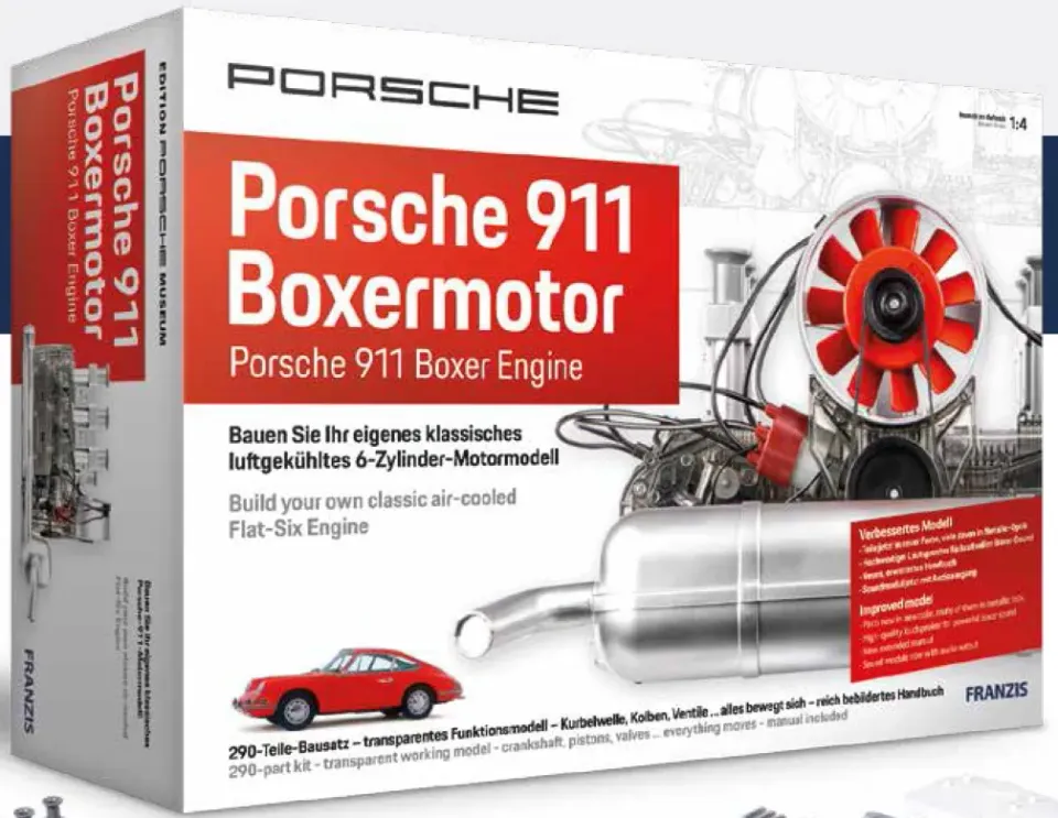 FRANZIS Porsche 6 cylindres Boxer maquette moteur 1/4