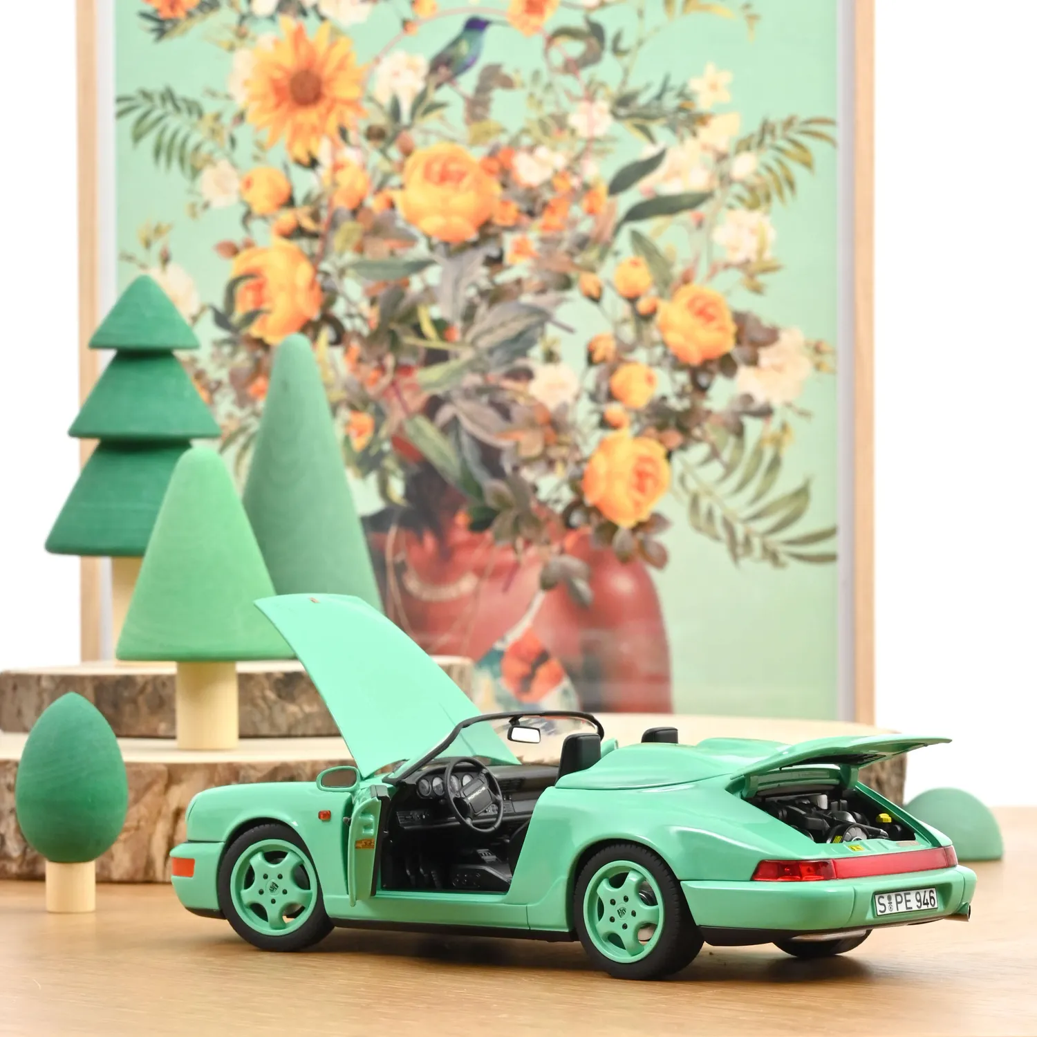 Norev Porsche 911 Speedster 1993 miniature 1/18 vert menthe 200 pcs