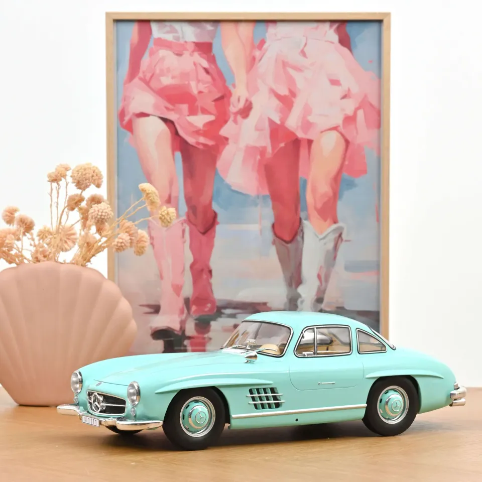 Norev Mercedes 300 SL 1956 miniature turquoise 1/12 200pcs