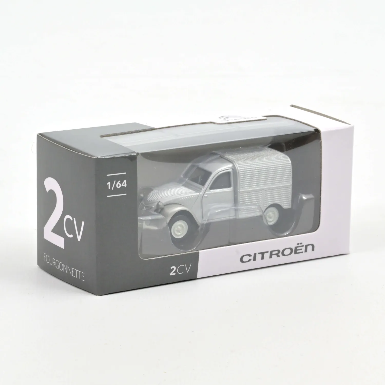 Norev Citroën 2CV Fourgonnette miniature 1/64 gris 1950