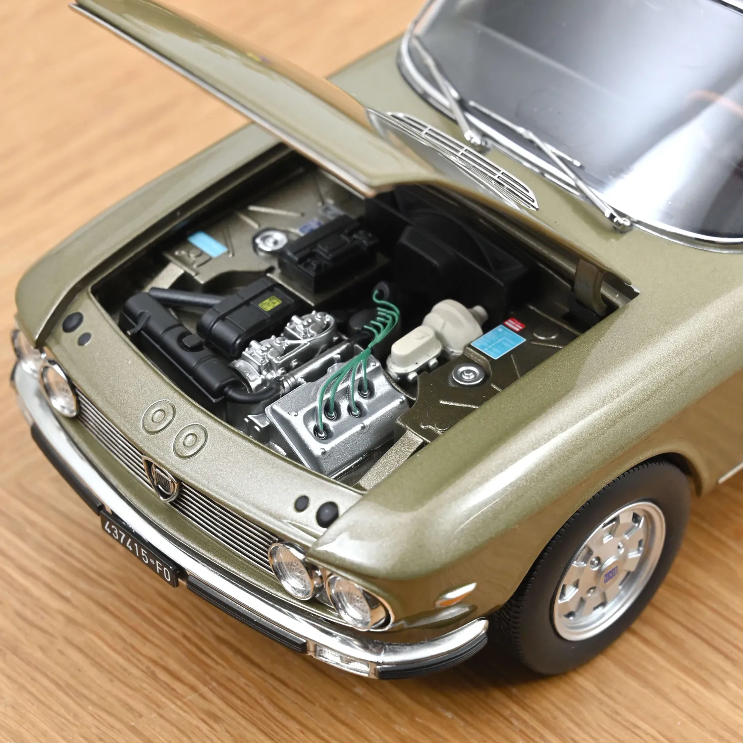 Norev Lancia Fulvia 1971 miniature 1/18 bronze longchamps