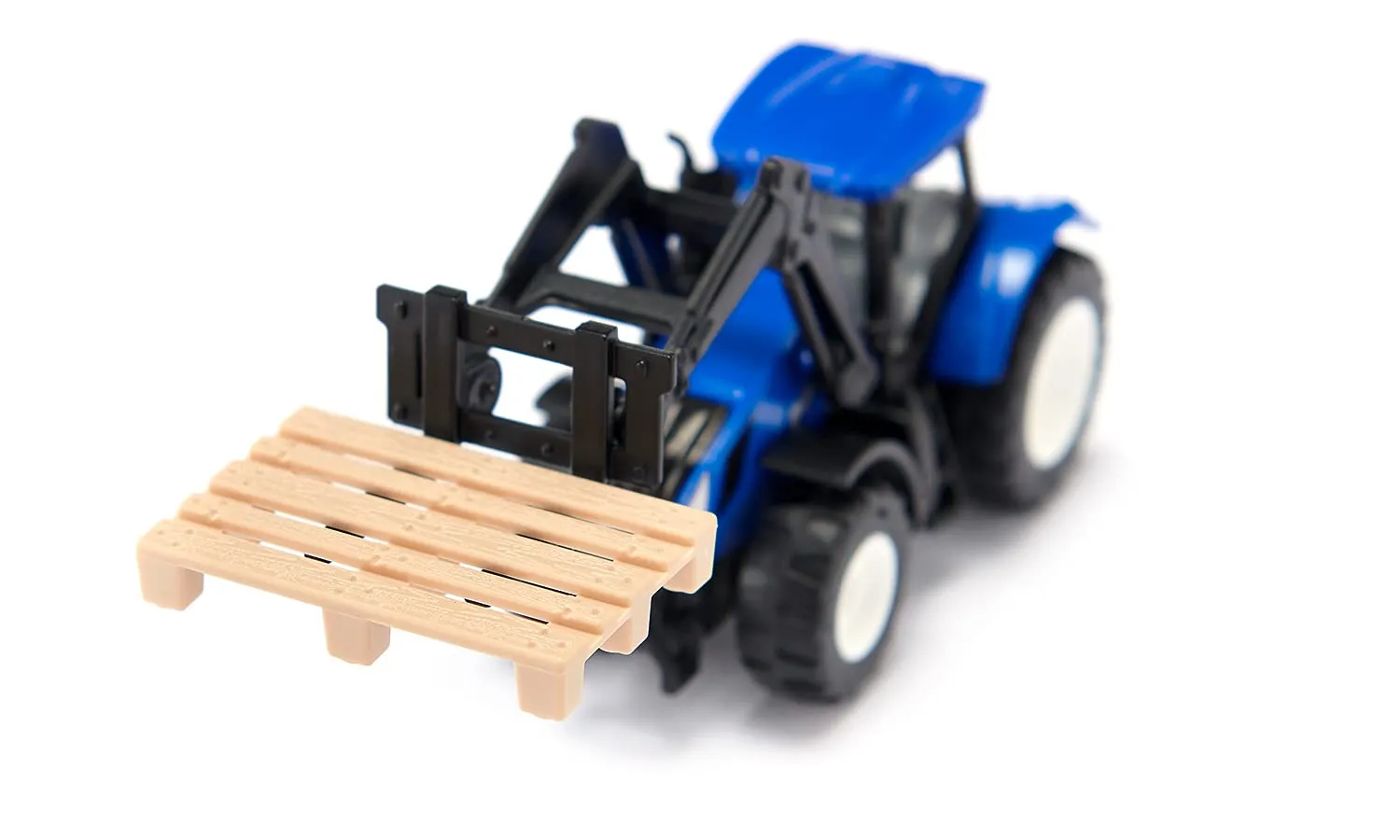 SIKU Super 1544 tracteur New Holland fourche palette bleu