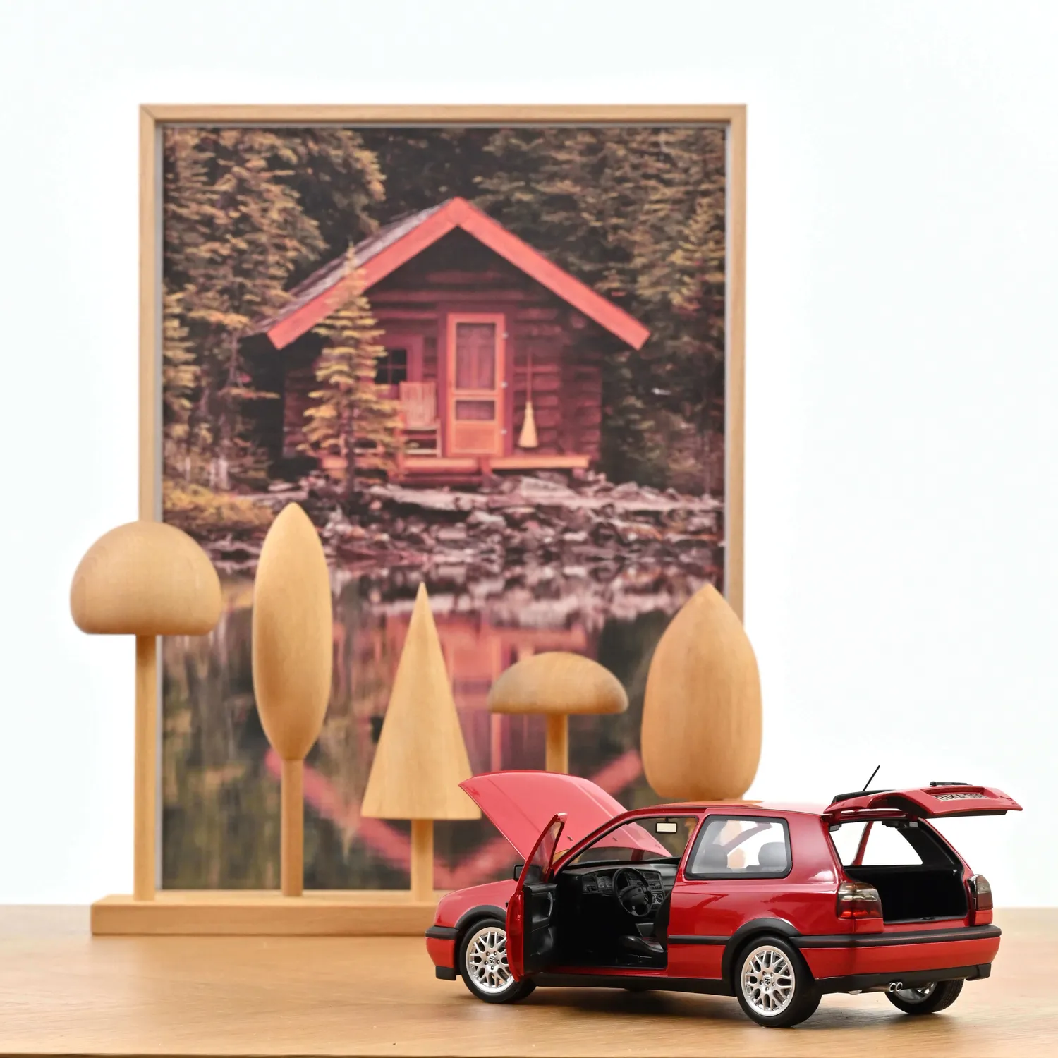 Norev VW Golf GTI 1996 Rouge Flash miniature 1/18 youngtimer
