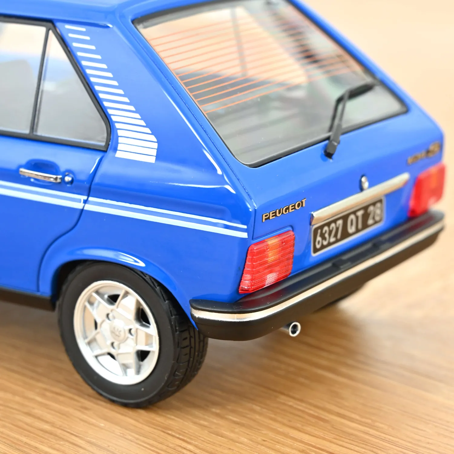 Norev Peugeot 104 S 1981 voiture miniature 1/18 bleu ibis