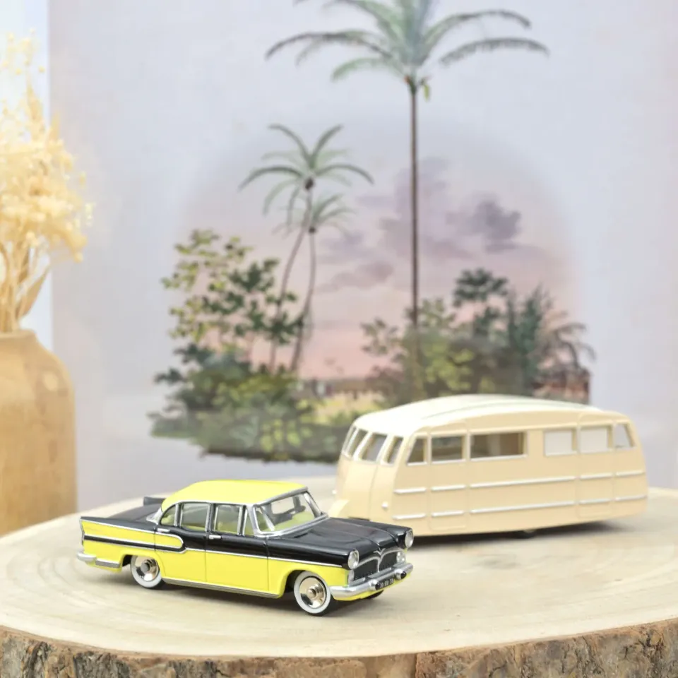 Norev Simca Vedette Chambord 1958 miniature 1/43 caravane